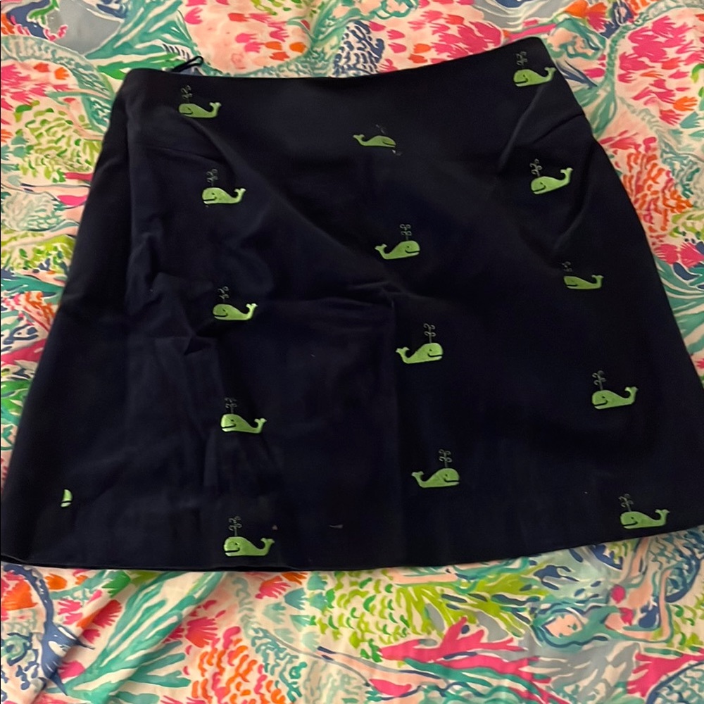 Lilly Pulitzer Blue Green A-line Mini Skirt